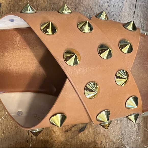 Brown stud women’s sandals - Picture 3 of 4